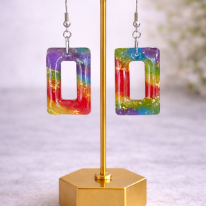 Rainbow Frame Earrings
